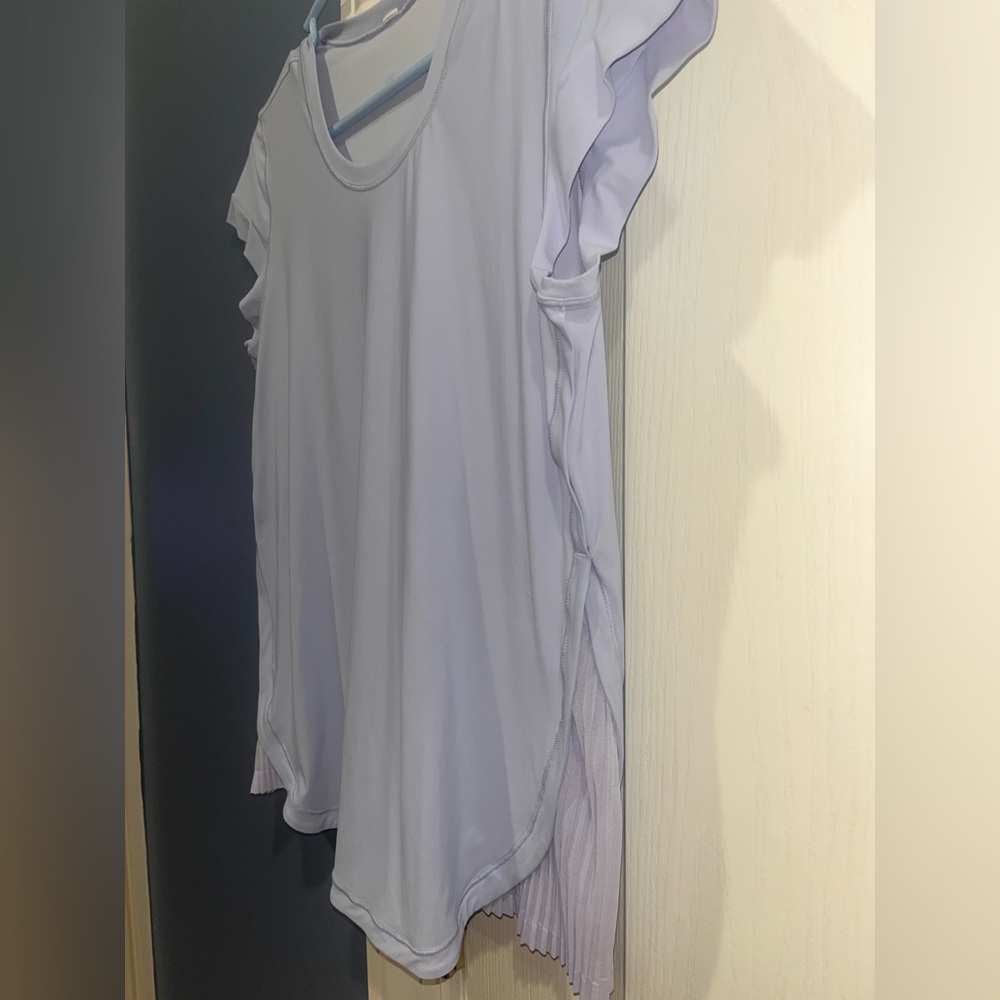 NWOT Lululemon Just Pleat It Short Sleeve Shirt Cool Breeze Size 6 - Picture 9 of 12